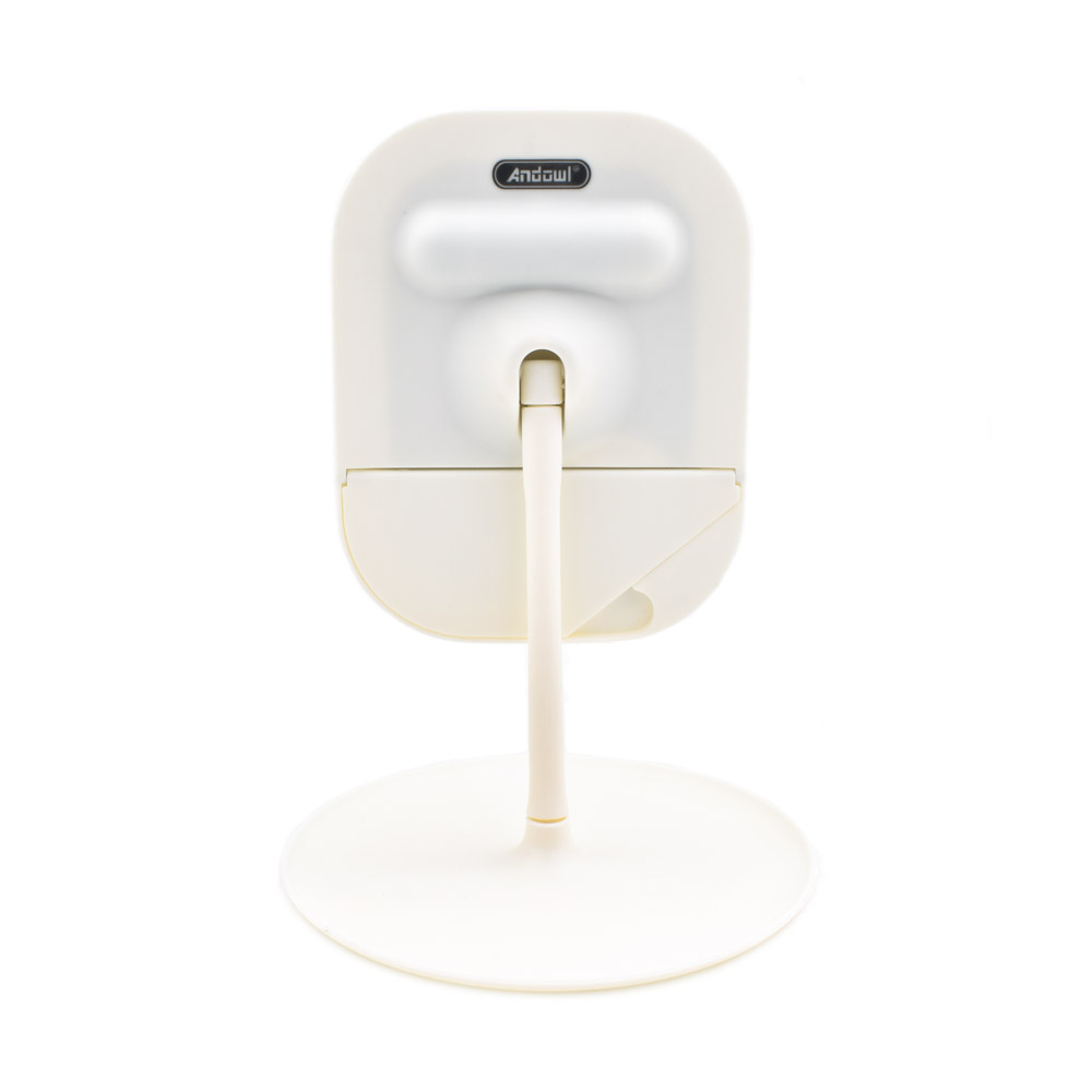 USB Καθρέπτης Μακιγιάζ Με Φωτισμό LED & Στρογγυλή Περιστρεφόμενη Βάση έως 90° Andowl Q-T100 - 9W Λευκό